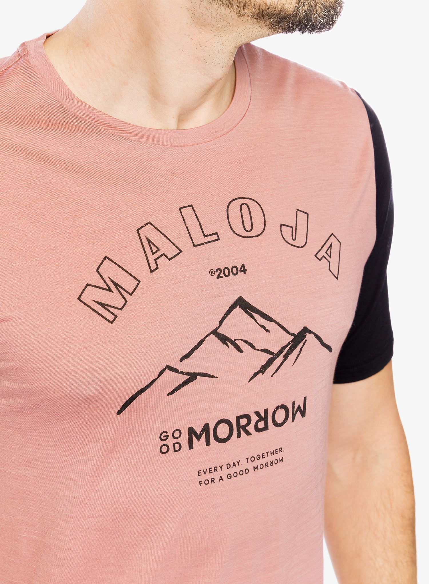 Spauda ant marškinėlių Maloja Kalmberg - mauve multi