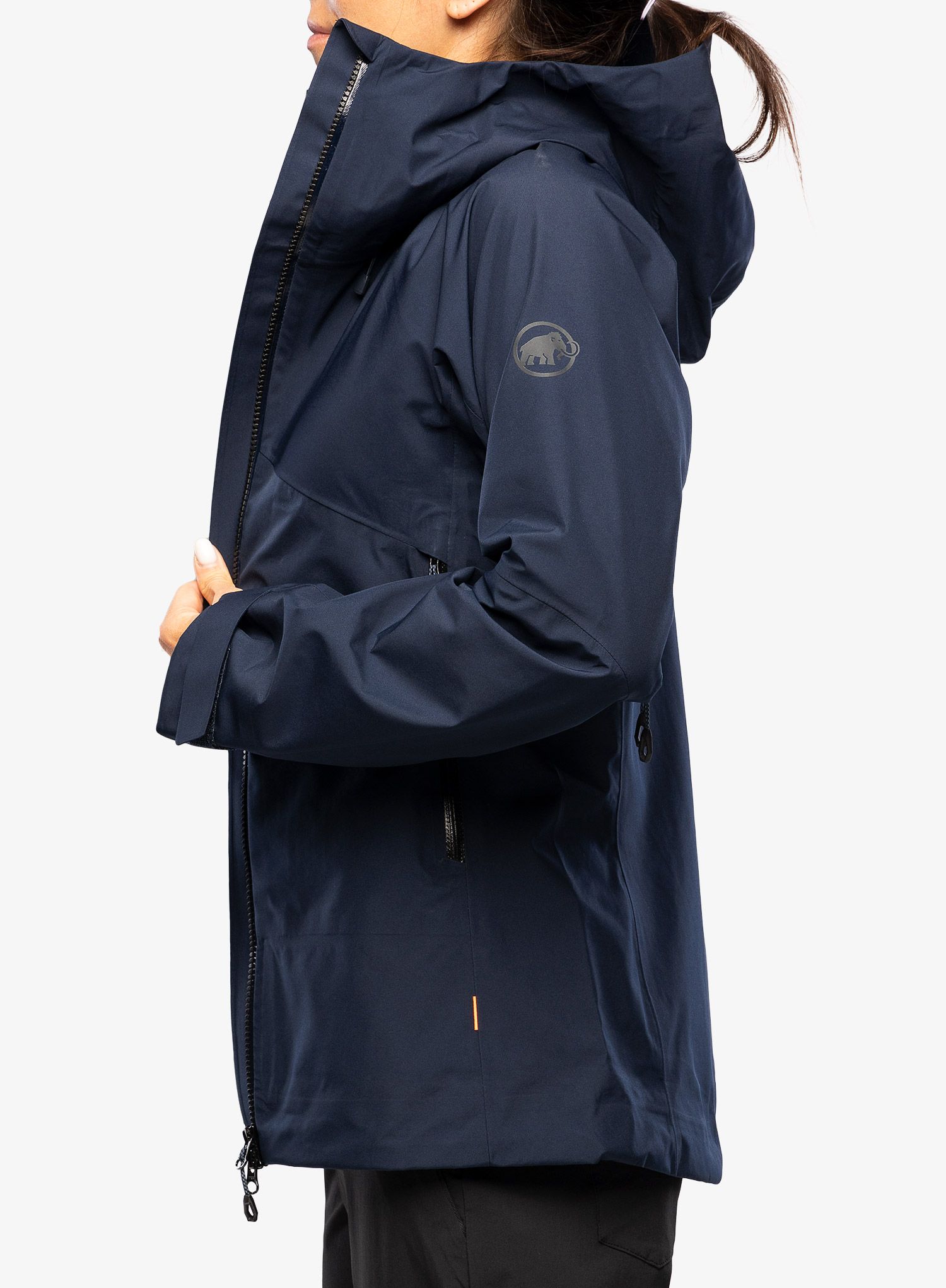 Striukė nuo lietaus moterims Mammut Crater HS Hooded Jacket - marine/black