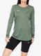 Džemperis moterims Mammut Tree Wool FL Longsleeve - drk jade melange