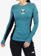 Marškinėliai ilgomis rankovėmis moterims Millet Trilogy Wool TS LS - hydro/black