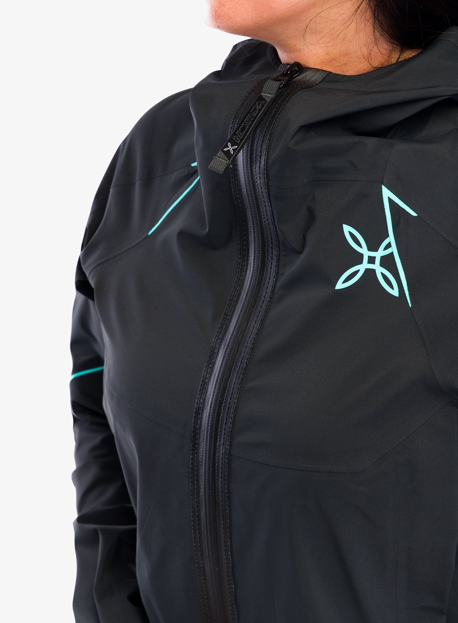 Striukė nuo lietaus moterims Montura Magic 2.0 Jacket - black/light blue
