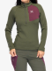 Džemperis moterims Montura Stretch Color 3 Zip Maglia - sage green/wine red