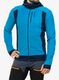 Vyriškas džemperis Norrona Falketind Alpha120 Zip Hood - hawaiian surf/indigo night