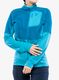 Flisinis džemperis moterims Norrona Lyngen Alpha90 Jacket - aquarius/hawaiian surf