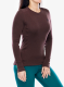 Moteriškas termoaktyvus džemperis Odlo Merino 260 BL Top Crew Neck LS - fudge