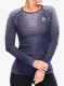 Moteriškas termoaktyvus džemperis Odlo Performance Warm Blackcomb BL Top Crew Neck LS - gray ridge