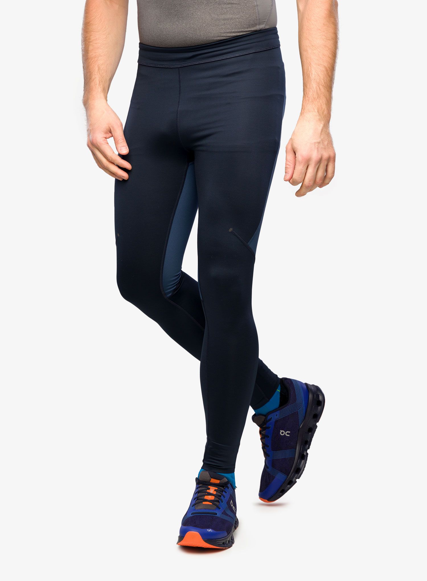 Tamprės bėgimui On Performance Tights - navy/denim