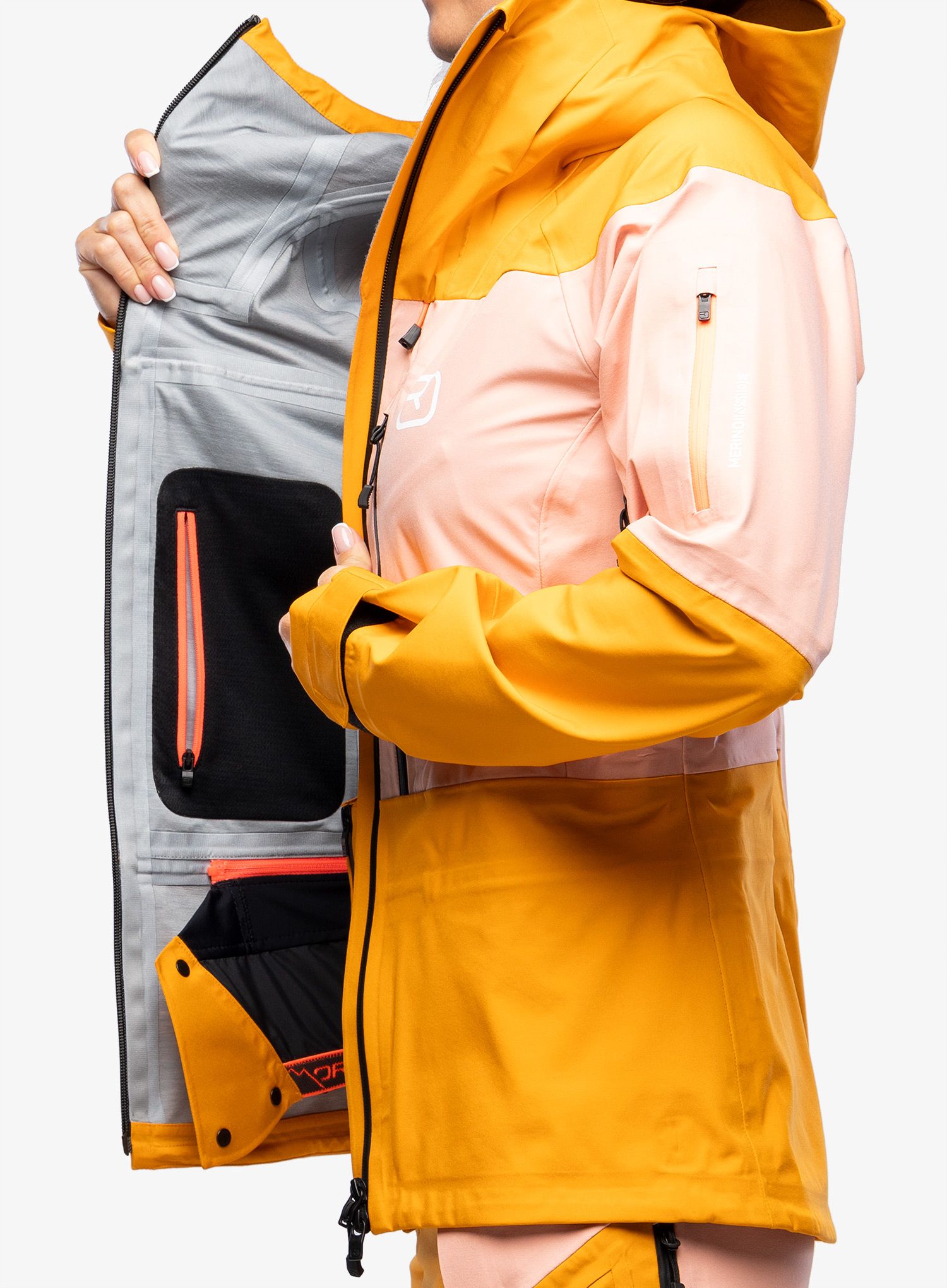 Striukė nuo lietaus moterims Ortovox 3L Guardian Shell Jacket - autumn leaves