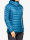 Pūkinė striukė moterims Patagonia Down Sweater Hoody - lagom blue