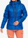 Pūkinė striukė moterims Patagonia Fitz Roy Down Hoody - endles blue