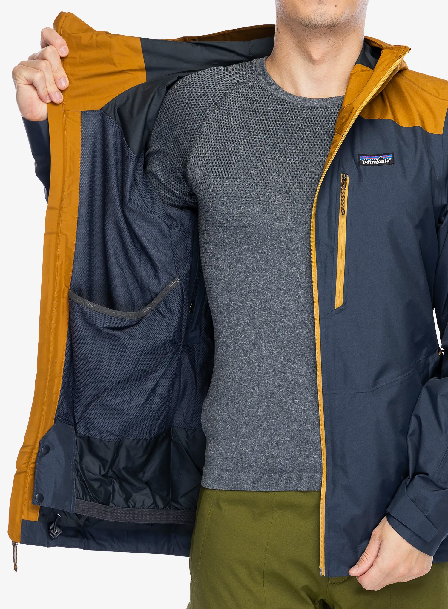 Vyriška slidinėjimo striukė Patagonia Powder Town Jacket - smolder blue
