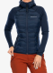 Moteriška striukė Peak Performance Argon Hybrid Hood - blue shadow