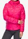 Pūkinė striukė moterims Peak Performance Helium Down Hood Jacket - beetroot purple