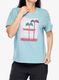 Moteriški marškinėliai su spaudiniu Protest Prtglassy T-Shirt - vision blue