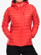 Pūkinė striukė moterims Rab Microlight Alpine Jacket - red grapefruit