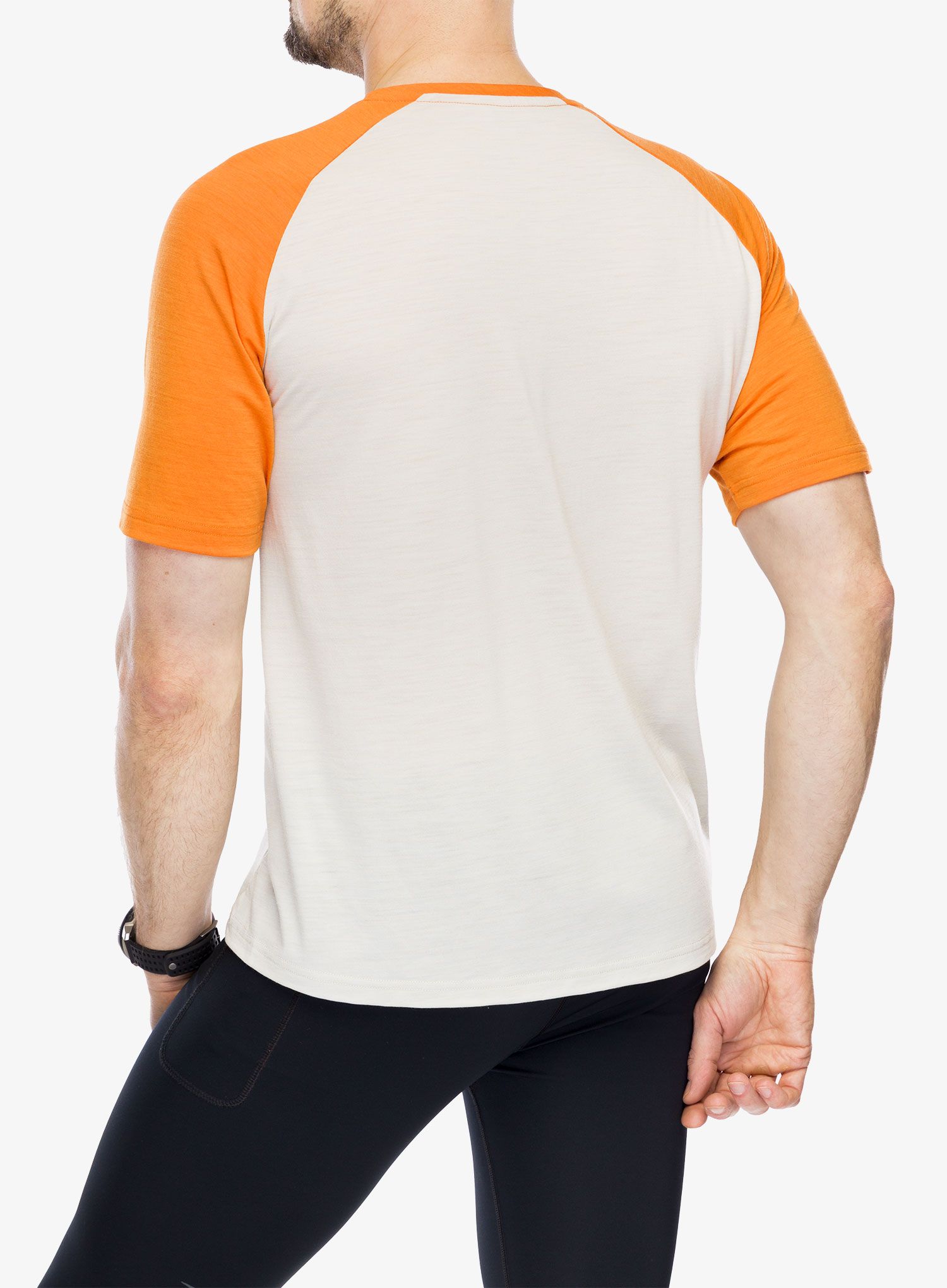 Merino vilnos marškinėliai SCOTT Tee Defined Merino SS - orange/dust white