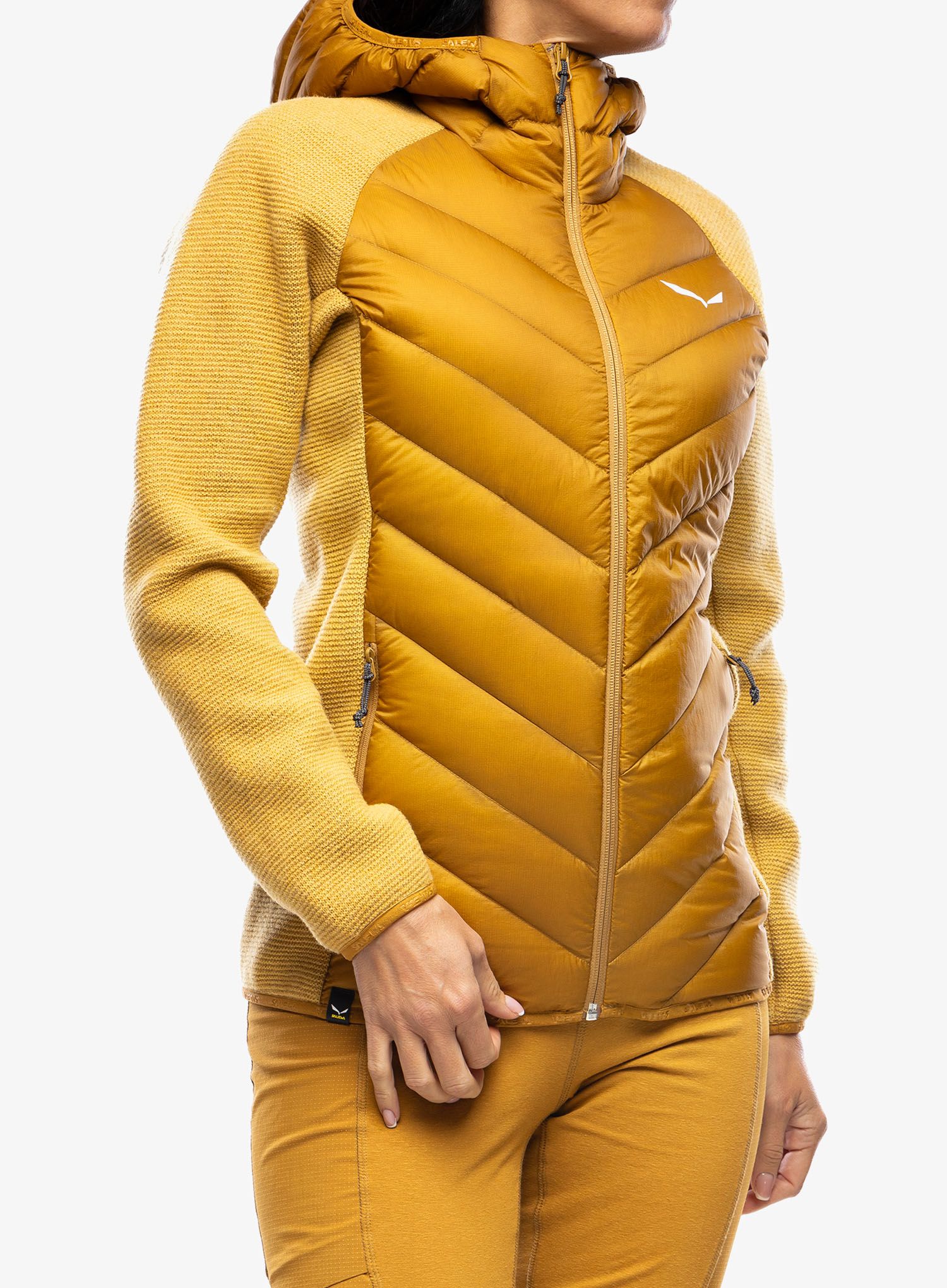 Moteriška striukė Salewa Fanes Sarner/RDS Down Hybrid Jacket - golden brown