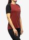 Moteriški greitai džiūstantys marškinėliai Salewa Pedroc PTC Delta T-Shirt - syrah/black out