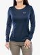 Džemperis moterims Salewa Puez Melange Dry L/S Tee - navy blazer melange