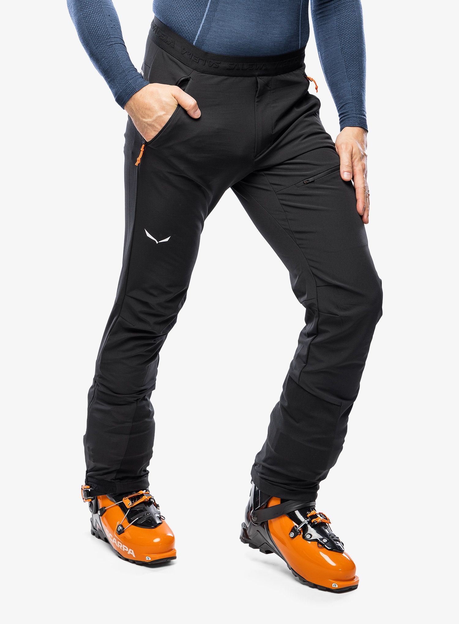 Softshell kelnės Salewa Sella DST Light Pants - black out