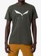 Greitai džiūstantys marškinėliai Salewa Solidlogo Dry T-shirt - dark olive