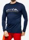 Termoaktyvus džemperis Sensor Merino Active PT Tee L/S - deep blue moun