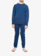 Vaikiškas termoaktyvus apatinis trikotažas Sensor Merino Air Set Tee LS + Underpants - dark blue