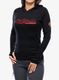 Džemperis moterims Sensor Merino Upper Fleece Hooded - black mountains