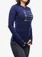 Džemperis moterims Sensor Merino Upper Fleece Hooded - deep blue arrows