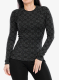 Moteriškas termoaktyvus džemperis SmartWool Merino 250 Baselayer Crew - black digi snow