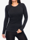 Moteriškas termoaktyvus džemperis SmartWool Merino 250 Baselayer Crew - charcoal heather