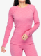 Moteriškas termoaktyvus džemperis SmartWool Merino 250 Baselayer Crew - garden pink heather