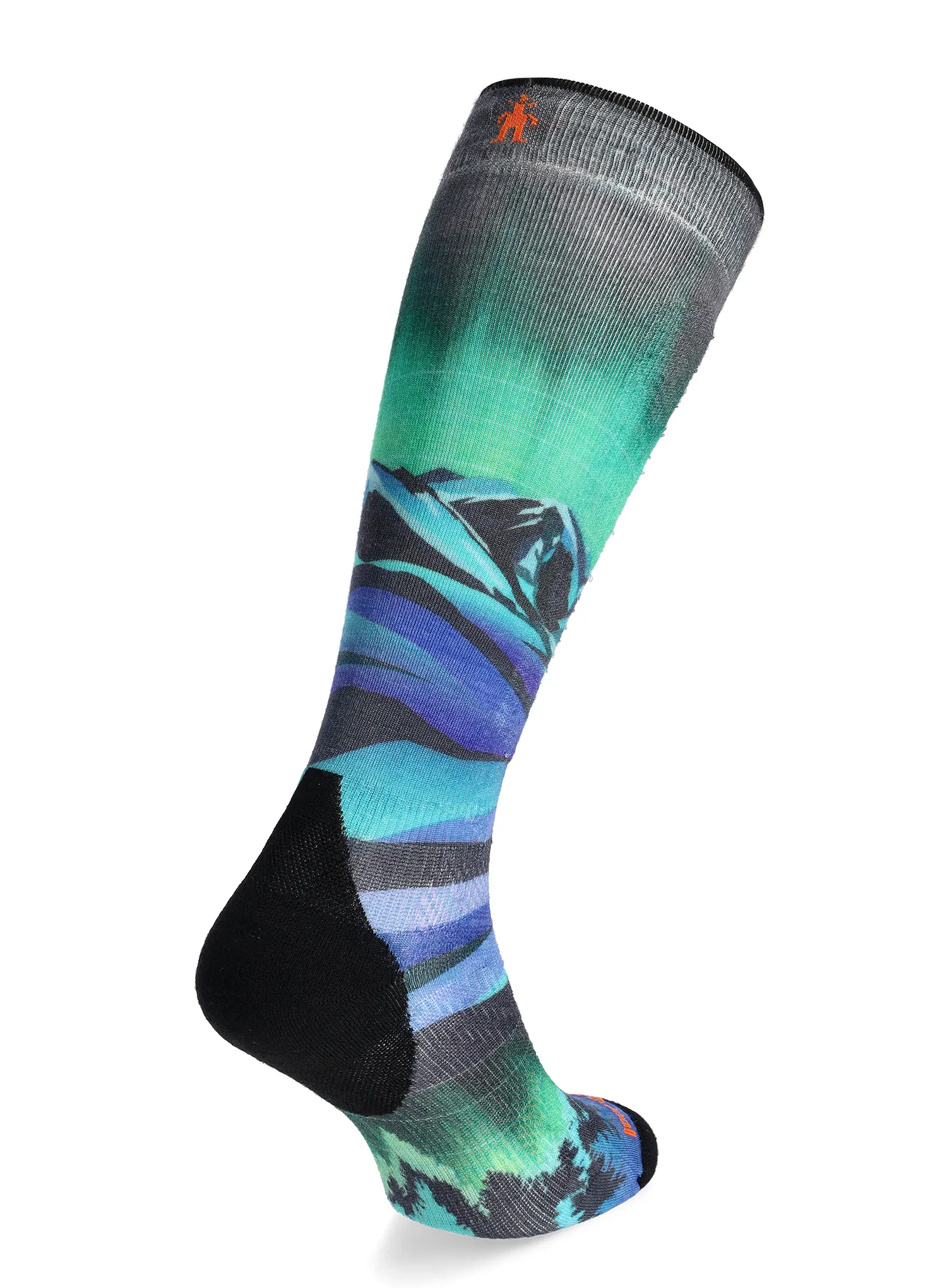 Moteriškos kojinės Smartwool Ski Targeted Cushion Compression Print OTC Socks - black