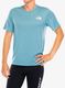 Bėgimo marškinėliai The North Face Lightbright S/S Tee - algae blue