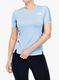 Bėgimo marškinėliai moteriški The North Face Sunriser S/S - steel blue/navy