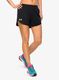 Bėgimo šortai moterims Under Armour Lighter Than Air Short - black/black/lime surge