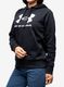 Džemperis moterims Under Armour Rival Fleece Big Logo Hoody - black/white