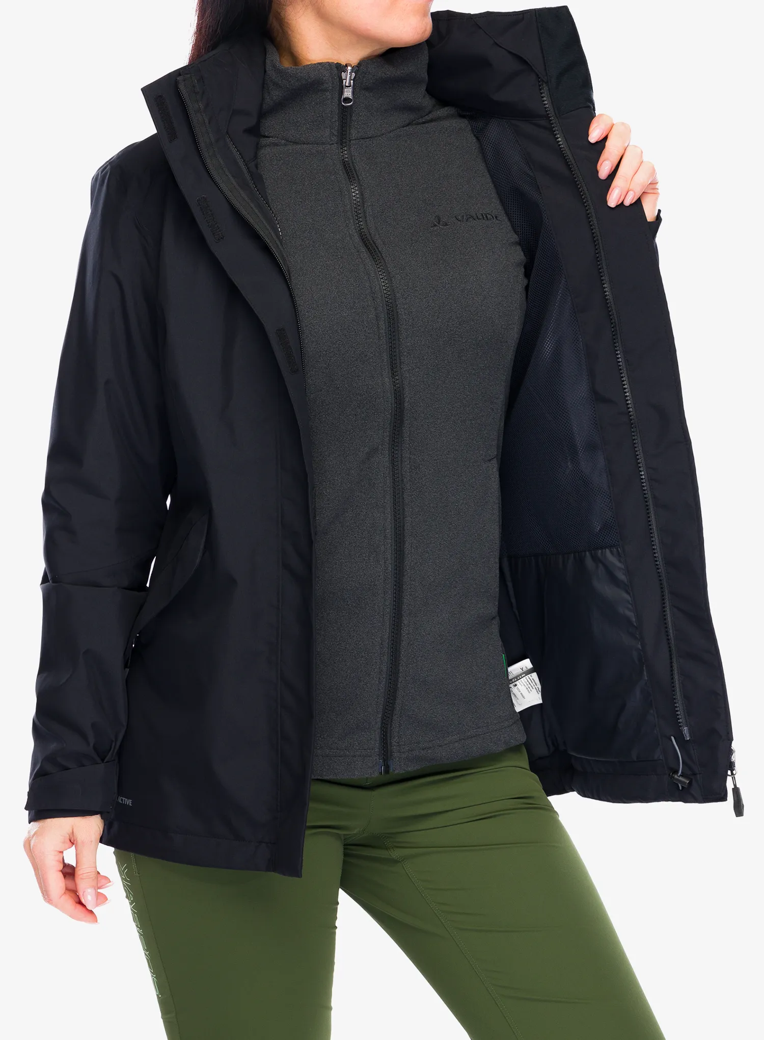 Moteriška striukė Vaude Rosemoor 3in1 Jacket II - black