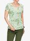 Moteriški greitai džiūstantys marškinėliai Vaude Skomer AOP T-Shirt - willow green