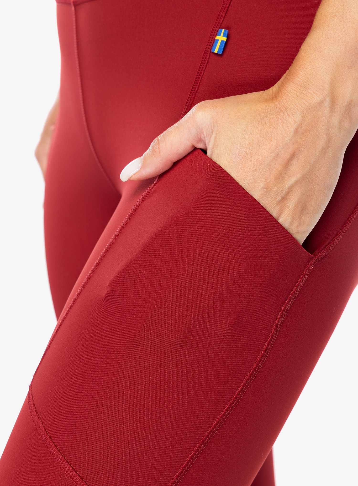 Žygio kelnės moterims Fjallraven Abisko Tights  - pomegranate red