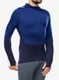 Termoaktyvus džemperis Icebreaker Merino 200 Sonebula LS Half Zip Hood - royal navy