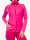 Moteriška striukė Icebreaker Merino Quantum Hybrid LS Zip Hoodie - pink/tempo