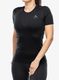 Termo marškinėliai moterims Odlo Merino 200 BL Top Crew Neck SS - black
