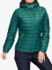 Pūkinė striukė moterims Rab Microlight Alpine Jacket - green slate