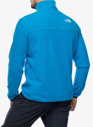 Flisinis džemperis The North Face Experit 1/4 Zip Grid Fleece - skyline blue/tnf black