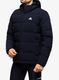 Pūkinė striukė adidas Helionic Hooded Jacket - legend ink
