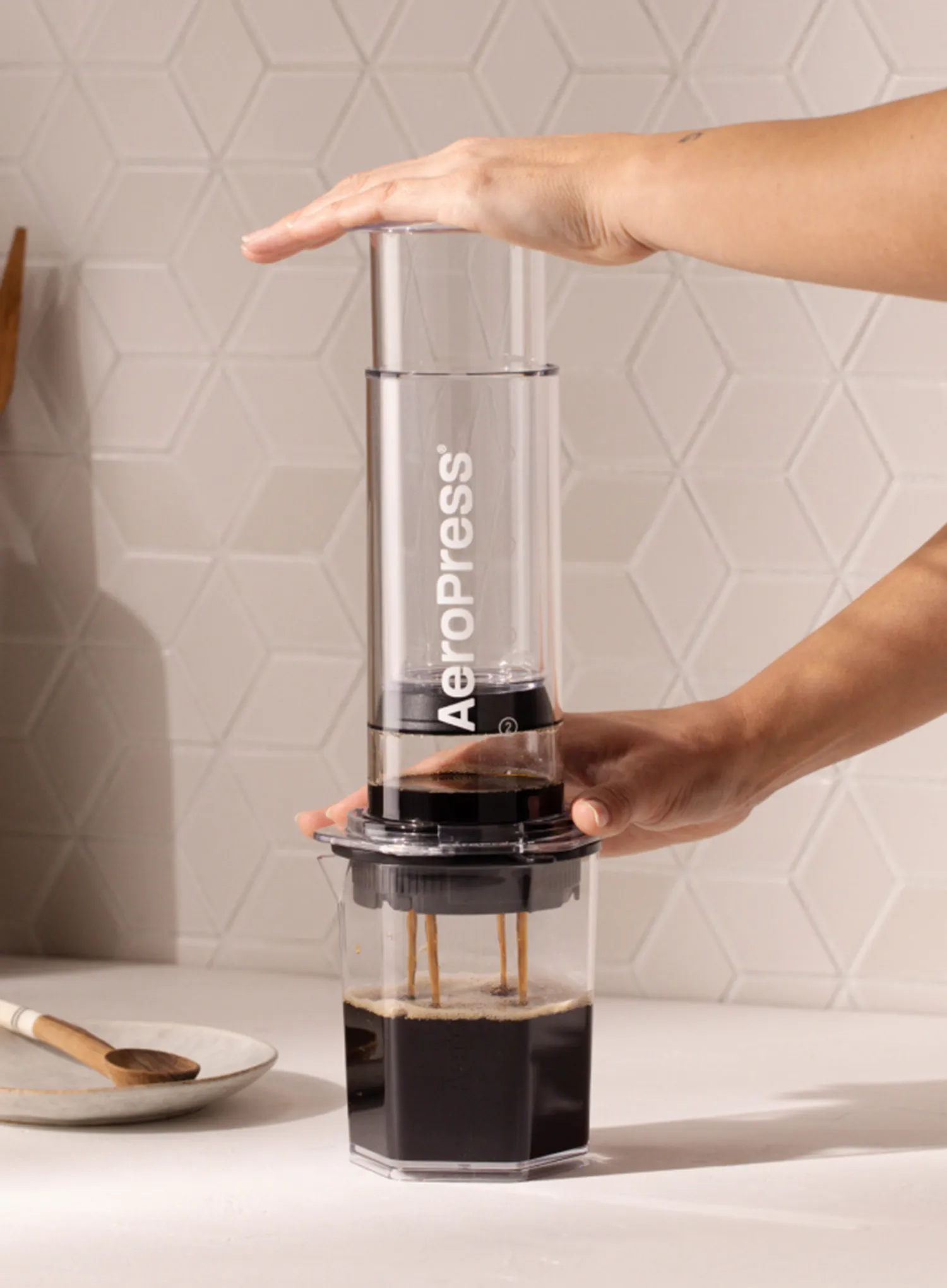 Kavos aparato adapteris AeroPress Flow Control Filter Cap