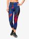 Moteriškos tamprės bėgimui adidas Adizero All Over Print Tights - black/bright red