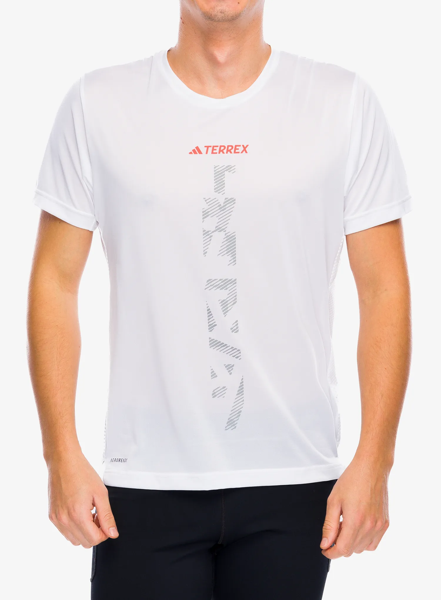 Bėgimo marškinėliai adidas TERREX Agravic Trail Running T-Shirt - white