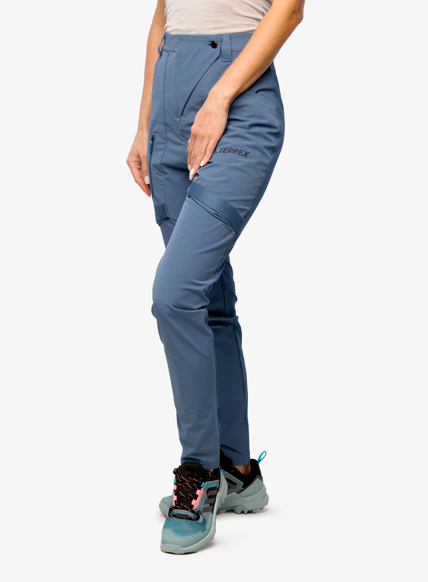 Turistinės kelnės moterims adidas TERREX Zupahike Hiking Pants - wonder steel